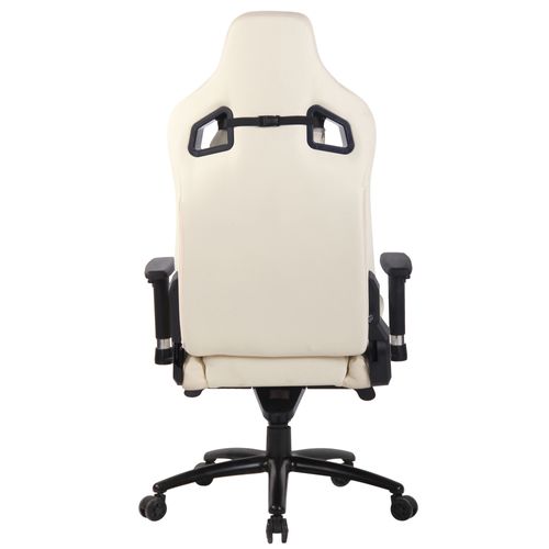Fauteuil De Bureau Gamer Keren En Véritable Cuir Crème