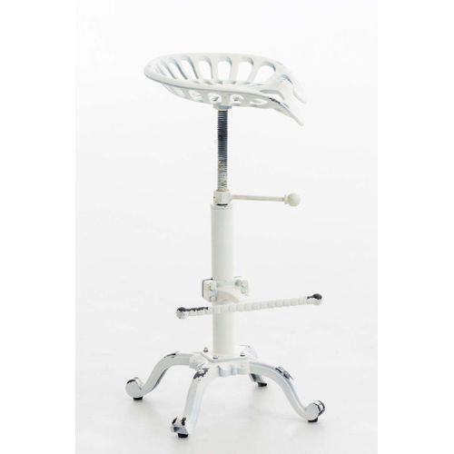 Lot De 2 Tabourets De Bar Butch Au Style Industriel Blanc Antique