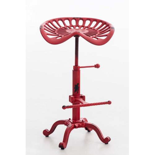 Lot De 2 Tabourets De Bar Butch Au Style Industriel Rouge