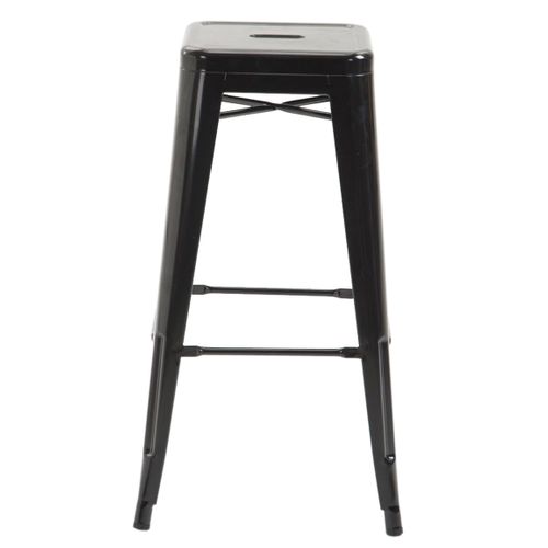 Lot De 2 Tabourets De Bar Joshua V2 En Métal Noir