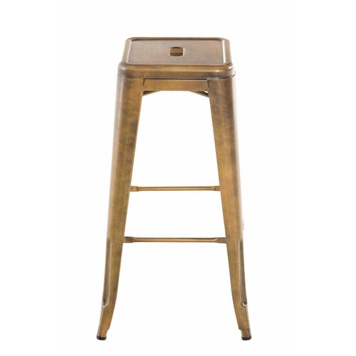Lot De 2 Tabourets De Bar Joshua V2 En Métal Or
