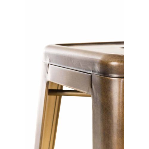 Lot De 2 Tabourets De Bar Joshua V2 En Métal Or
