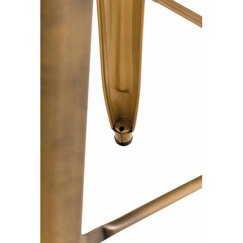 Lot De 2 Tabourets De Bar Joshua V2 En Métal Or