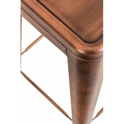 Lot De 2 Tabourets De Bar Joshua V2 En Métal Cuivre