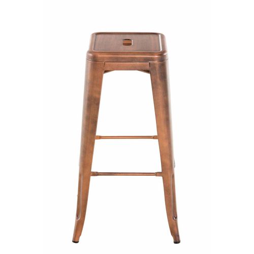 Lot De 2 Tabourets De Bar Joshua V2 En Métal Cuivre