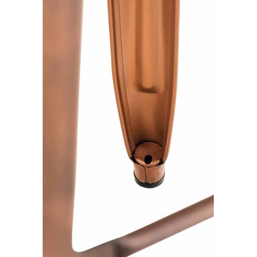 Lot De 2 Tabourets De Bar Joshua V2 En Métal Cuivre