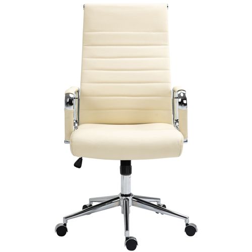 Fauteuil De Bureau Kolumbus En Véritable Cuir Crème