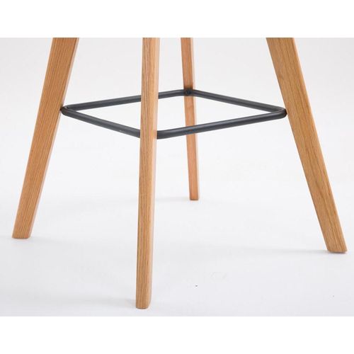 Lot De 2 Tabourets De Bar Metz En Tissu Marron/nature