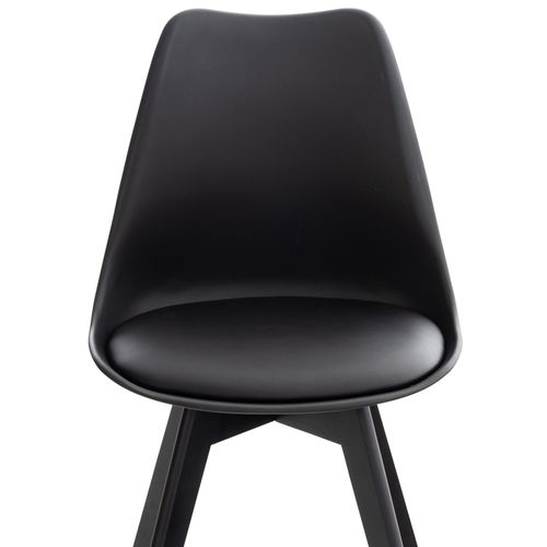 Chaise De Salle À Manger / Cuisine Linares Noir / Noir/plastique