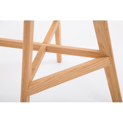 Lot De 2 Tabourets De Bar Cannes Avec Coque En Plastique Noir /nature