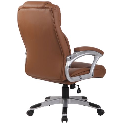 Fauteuil De Bureau Xl Texas V2 Similicuir Marron Clair