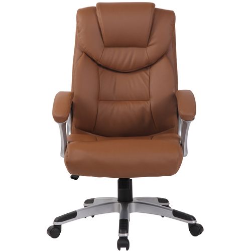 Fauteuil De Bureau Xl Texas V2 Similicuir Marron Clair