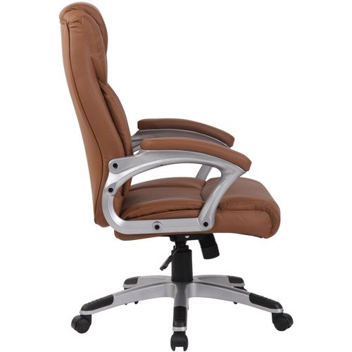 Fauteuil De Bureau Xl Texas V2 Similicuir Marron Clair