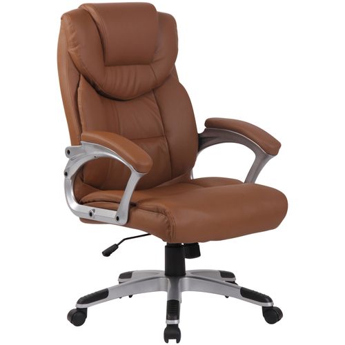 Fauteuil De Bureau Xl Texas V2 Similicuir Marron Clair