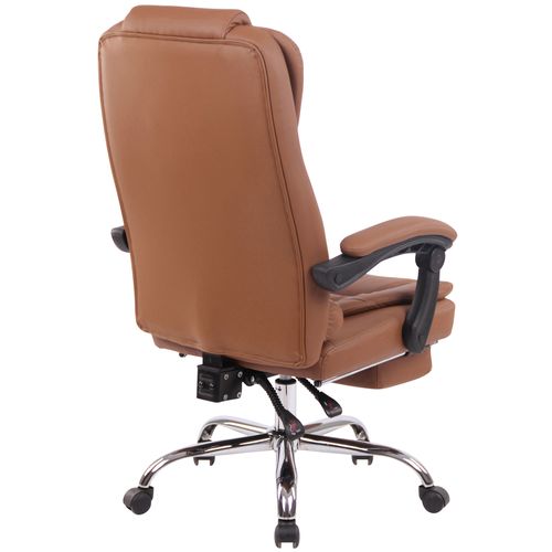 Fauteuil De Bureau Oxygen En Tissu Ou Similicuir Marron Clair/similicuir