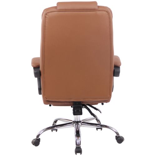 Fauteuil De Bureau Oxygen En Tissu Ou Similicuir Marron Clair/similicuir