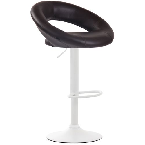 Tabouret De Bar Olinda En Similicuir Marron/blanc