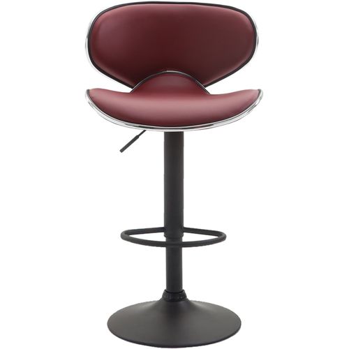 Lot De 2 Tabourets De Bar Las Vegas V2 Similicuir Bordeaux/noir