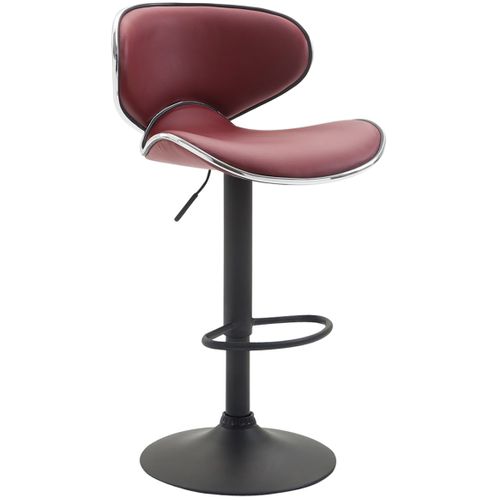 Lot De 2 Tabourets De Bar Las Vegas V2 Similicuir Bordeaux/noir