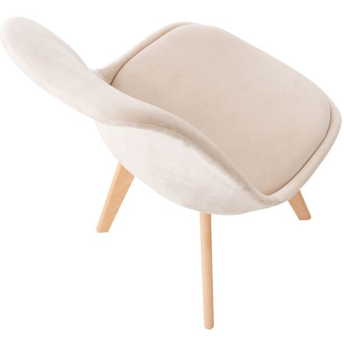 Chaise De Salle À Manger / Cuisine Linares Beige/velours