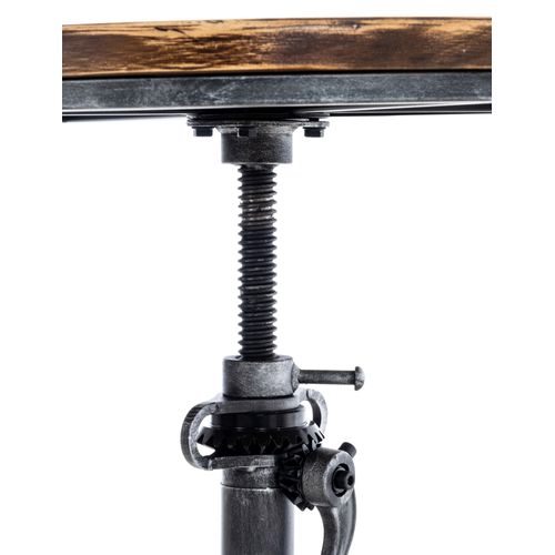 Table Ajustable Malita Dans Le Style Industriel Argent Antique