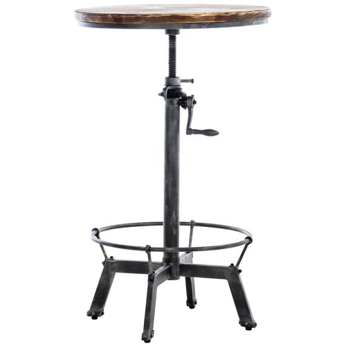 Table Ajustable Malita Dans Le Style Industriel Argent Antique