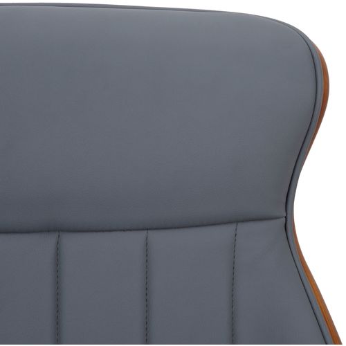 Fauteuil De Bureau Melilla En Similicuir Noyer / Gris