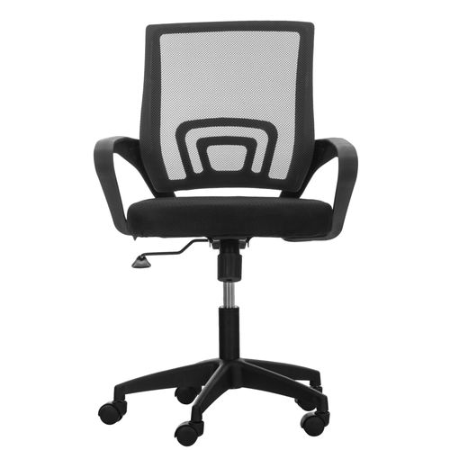 Fauteuil De Bureau Auburn En Maille Avec Hauteur Réglable Et Pivotant Noir