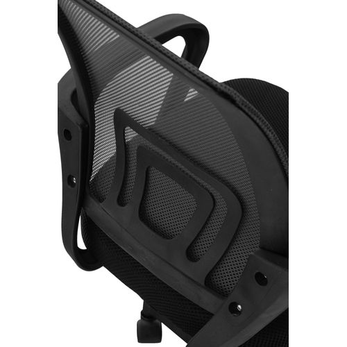 Fauteuil De Bureau Auburn En Maille Avec Hauteur Réglable Et Pivotant Noir