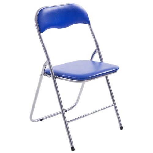 Lot De 4 Chaises Pliables Felix Bleu / Argent