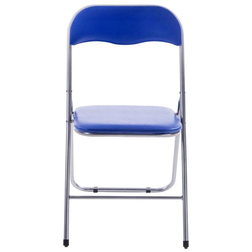 Lot De 4 Chaises Pliables Felix Bleu / Argent