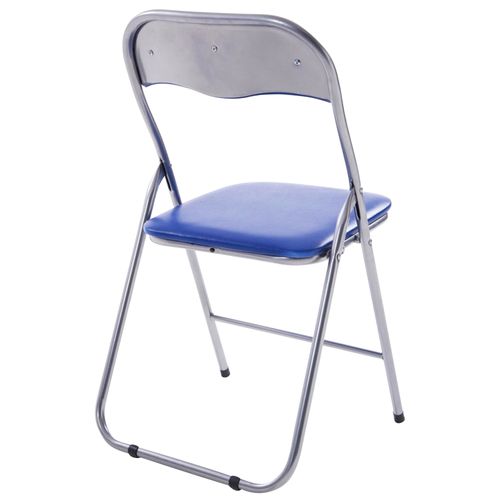 Lot De 4 Chaises Pliables Felix Bleu / Argent