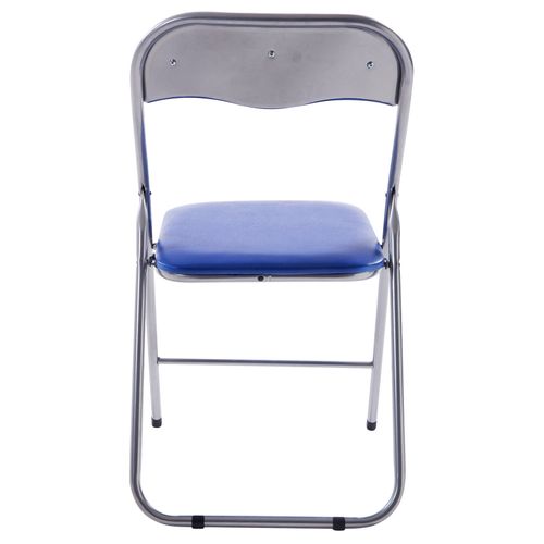 Lot De 4 Chaises Pliables Felix Bleu / Argent