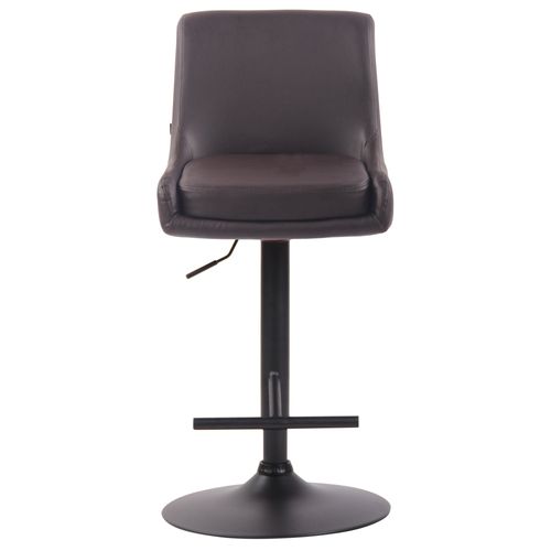 Tabouret De Bar Club En Similicuir Marron/noir