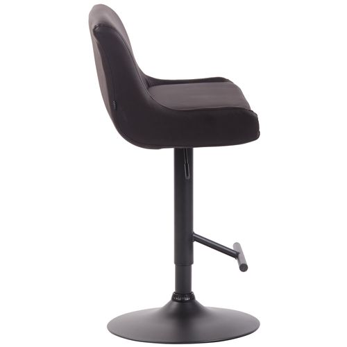 Tabouret De Bar Club En Similicuir Marron/noir