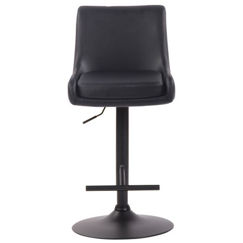 Tabouret De Bar Club En Similicuir Noir /noir
