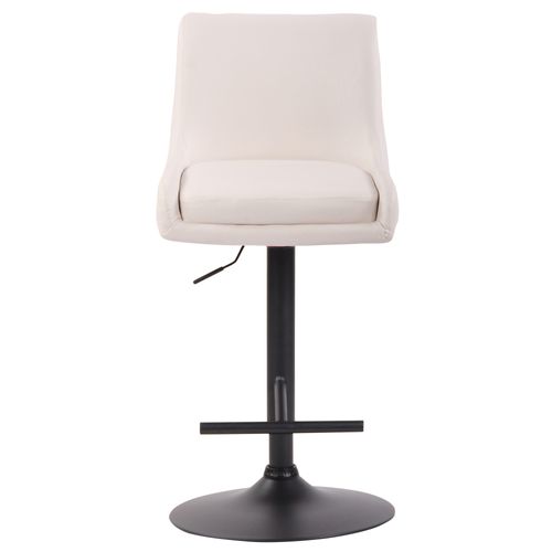 Tabouret De Bar Club En Similicuir Blanc /noir