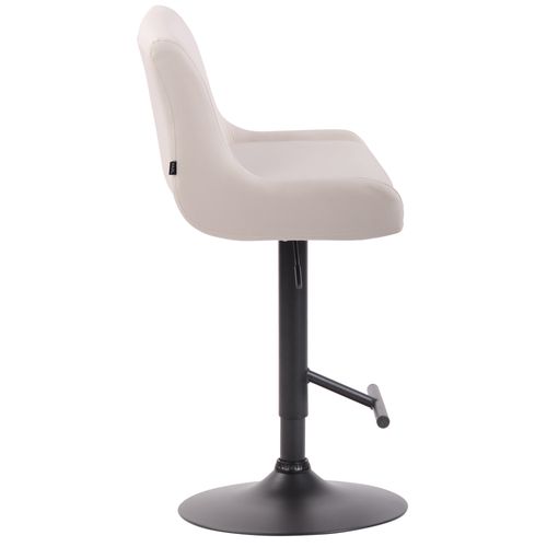 Tabouret De Bar Club En Similicuir Blanc /noir