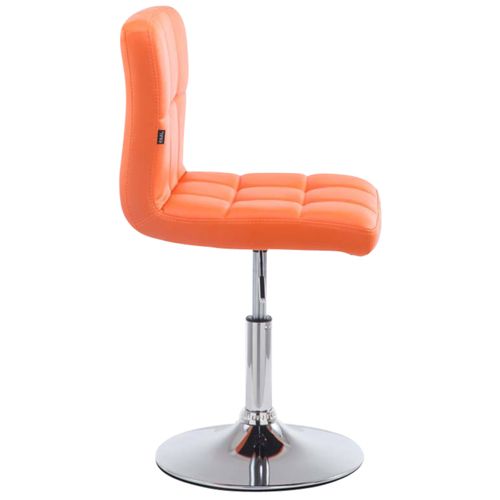 Lot De 4 Chaises Lounge Palma V2 En Similicuir Ajustable Et Pivotant Orange
