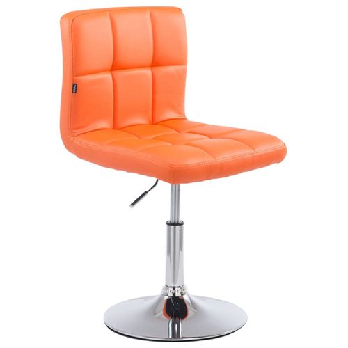 Lot De 4 Chaises Lounge Palma V2 En Similicuir Ajustable Et Pivotant Orange