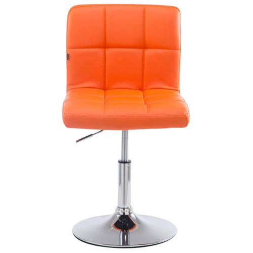 Lot De 4 Chaises Lounge Palma V2 En Similicuir Ajustable Et Pivotant Orange