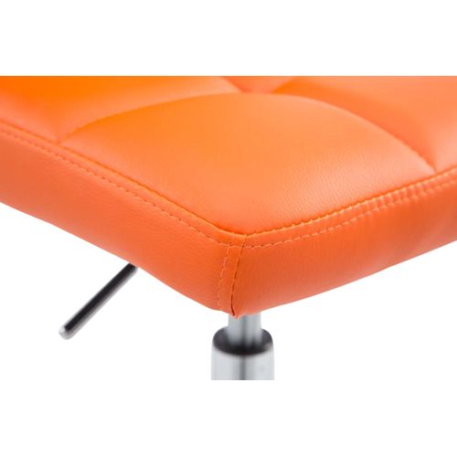 Lot De 4 Chaises Lounge Palma V2 En Similicuir Ajustable Et Pivotant Orange