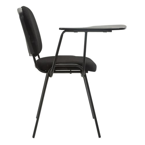 Lot De 4 Chaises Ken En Tissu Avec Tablette Rabattable Noir