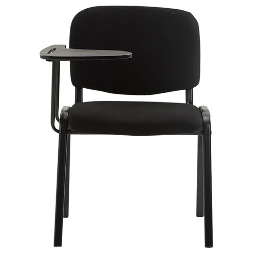 Lot De 4 Chaises Ken En Tissu Avec Tablette Rabattable Noir