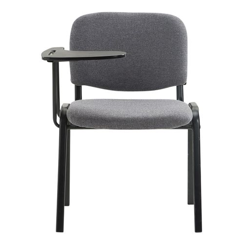 Lot De 4 Chaises Ken En Tissu Avec Tablette Rabattable Gris