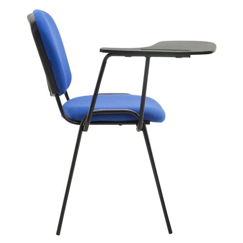 Lot De 4 Chaises Ken En Tissu Avec Tablette Rabattable Bleu