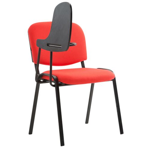 Lot De 4 Chaises Ken En Tissu Avec Tablette Rabattable Rouge