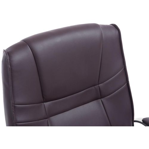 Lot De 2 Chaises Cantilever Attila En Similicuir Avec Accoudoirs Marron