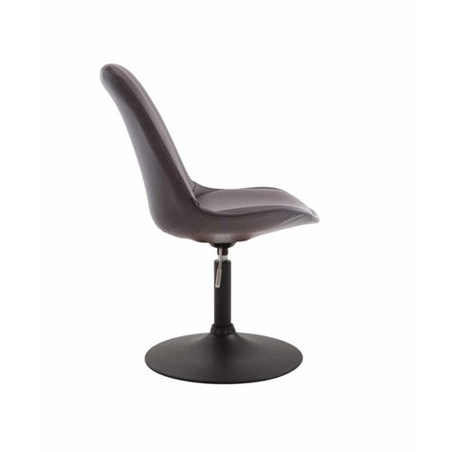 Lot De 4 Chaises De Salle À Manger Maverick Similicuir Avec Pied Trompette Marron/noir