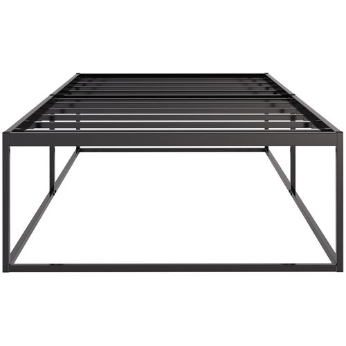 Cadre De Lit En Métal Scala Sommier À Lattes Intégrées Noir /200x100x46 Cm
